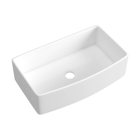 Kibi K2-SF36C, Undermount, Farmhouse/Apron Mount, Glossy White Finish K2-SF36C